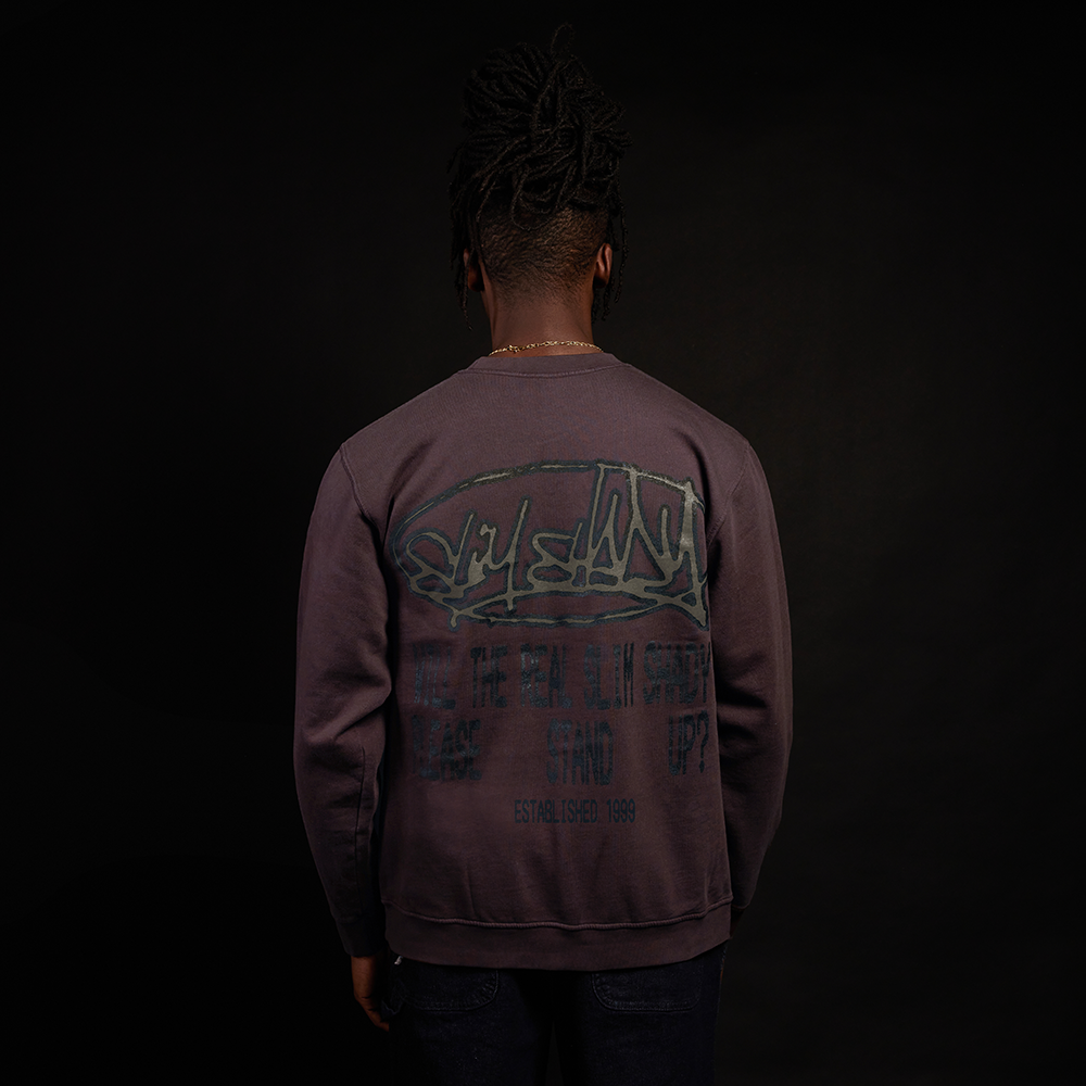 Plz Stand Crewneck (Brown) - Official Eminem Online Store