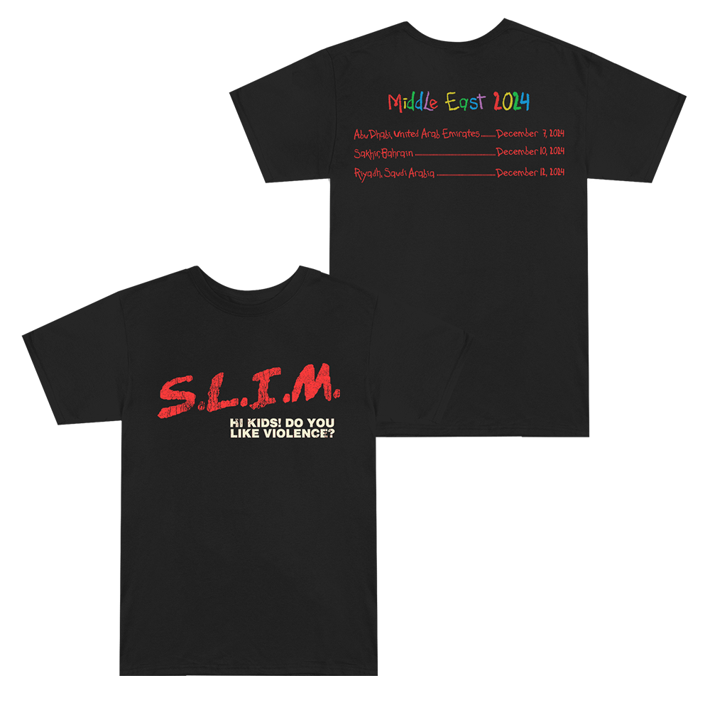 S.L.I.M T-Shirt (Middle East Tour Run 2024) - Official Eminem