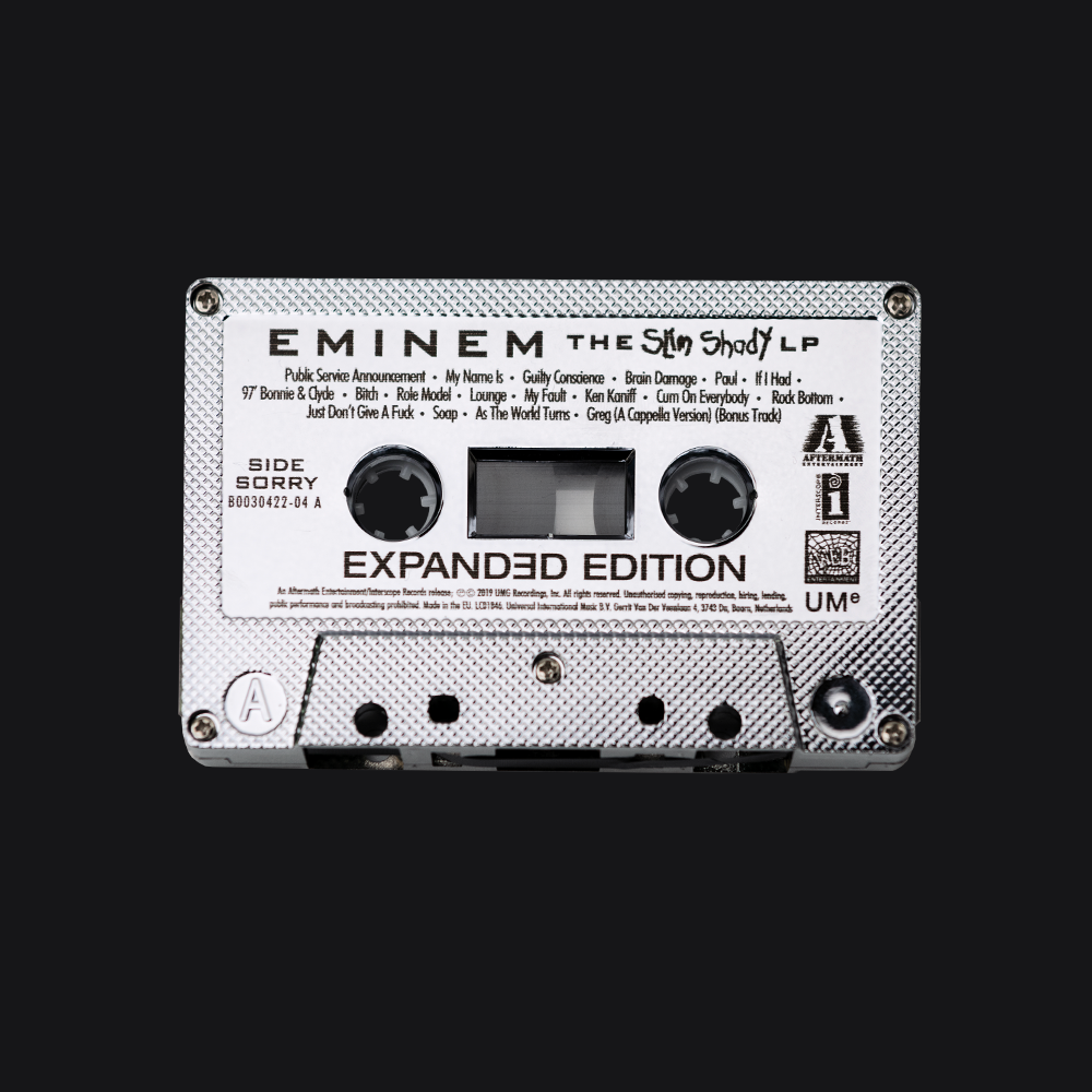 SSLP20 Expanded Edition Collector’s Chrome Cassette (Autographed) -  Official Eminem Online Store