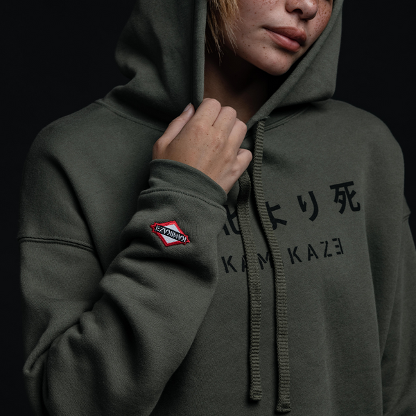 Kamikaze green hoodie Clearance
