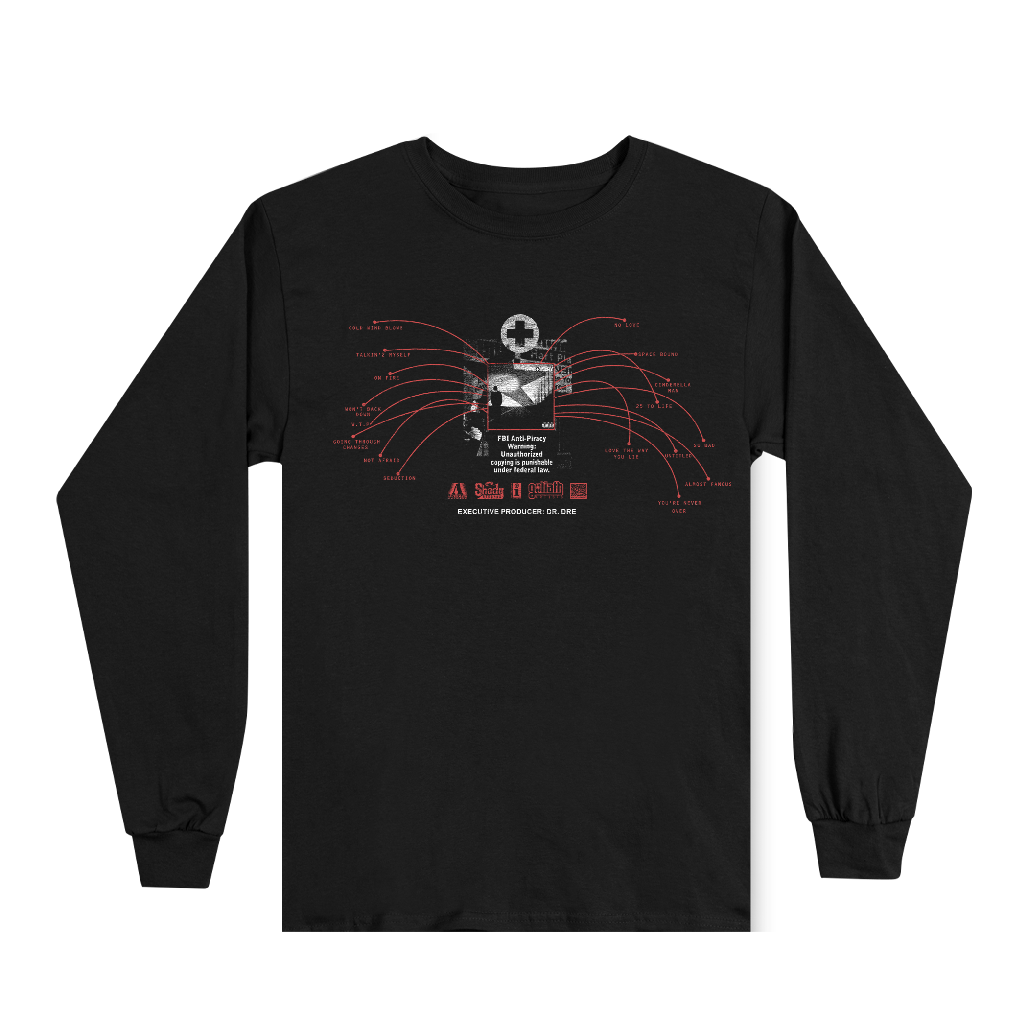 Recovery 15th Anniversary Tracklist Longsleeve
