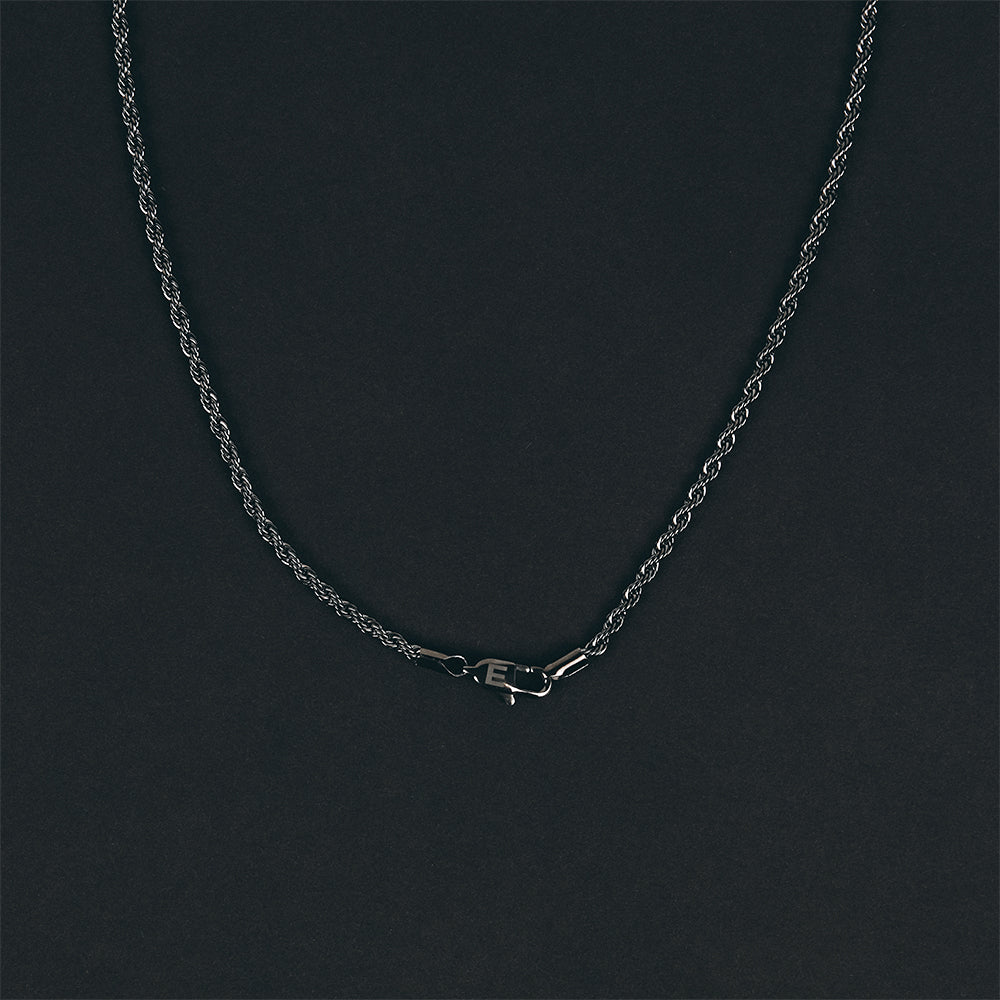 Hockey Mask Pendant & Chain (Gun Metal)