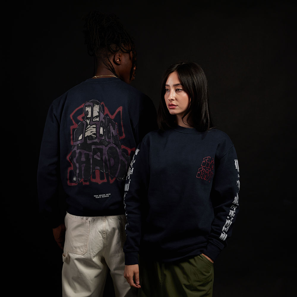 Graffiti Slim Crewneck (Navy) - Official Eminem Online Store