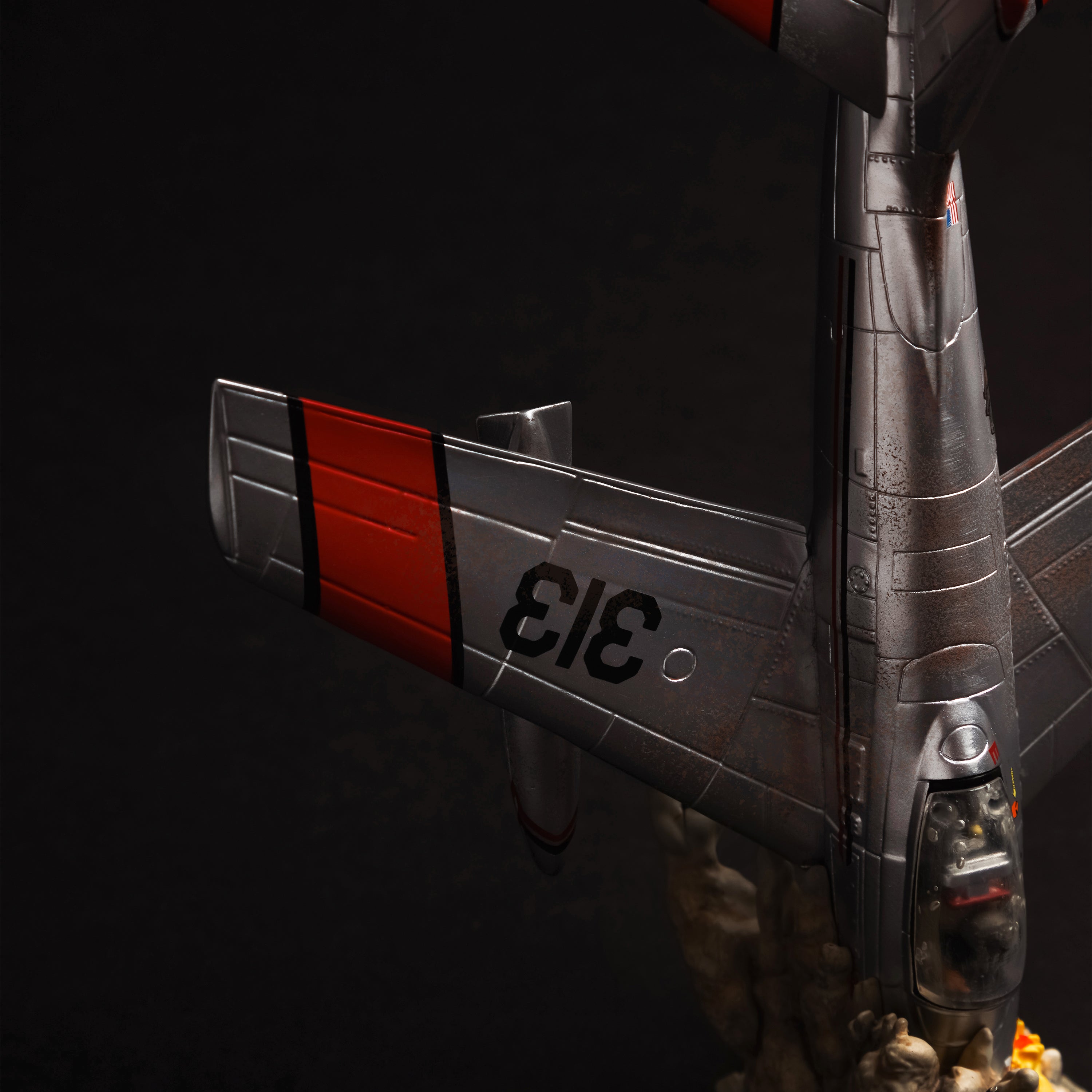 Kamikaze Plane Figurine Detail 2