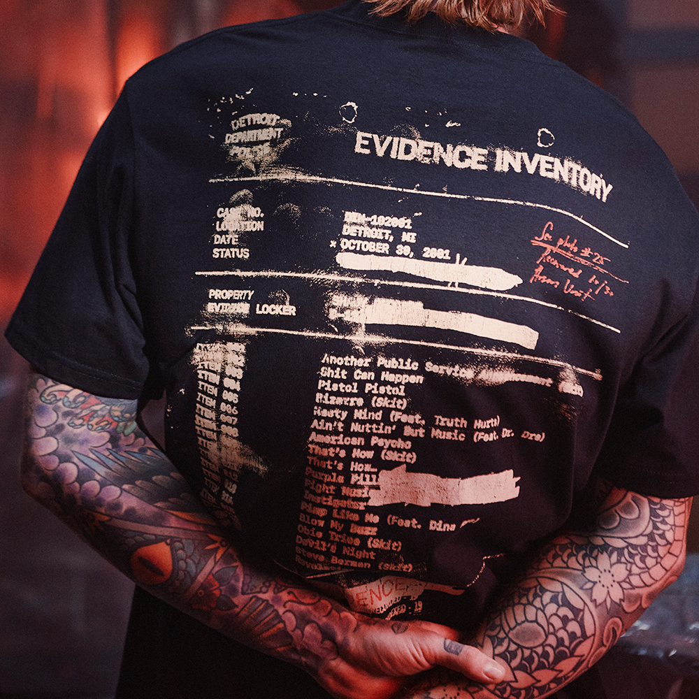Devil's Night 25th Anniversary Evidence T-Shirt Back