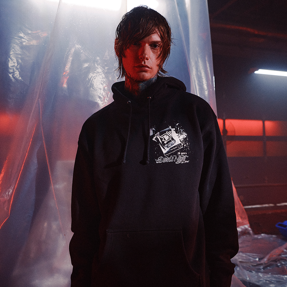 Devil's Night 25th Anniversary Album Hoodie Front