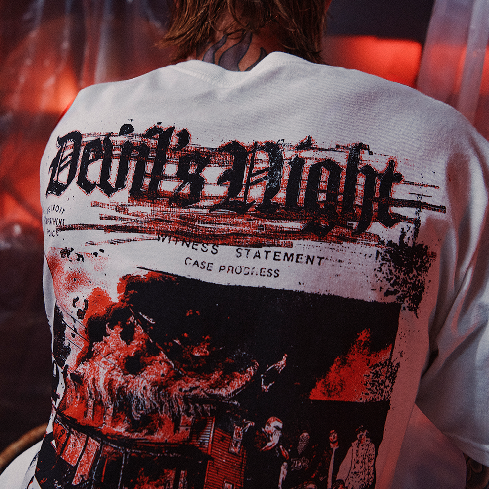 Devil's Night 25th Anniversary Kerosene T-Shirt Back Detail