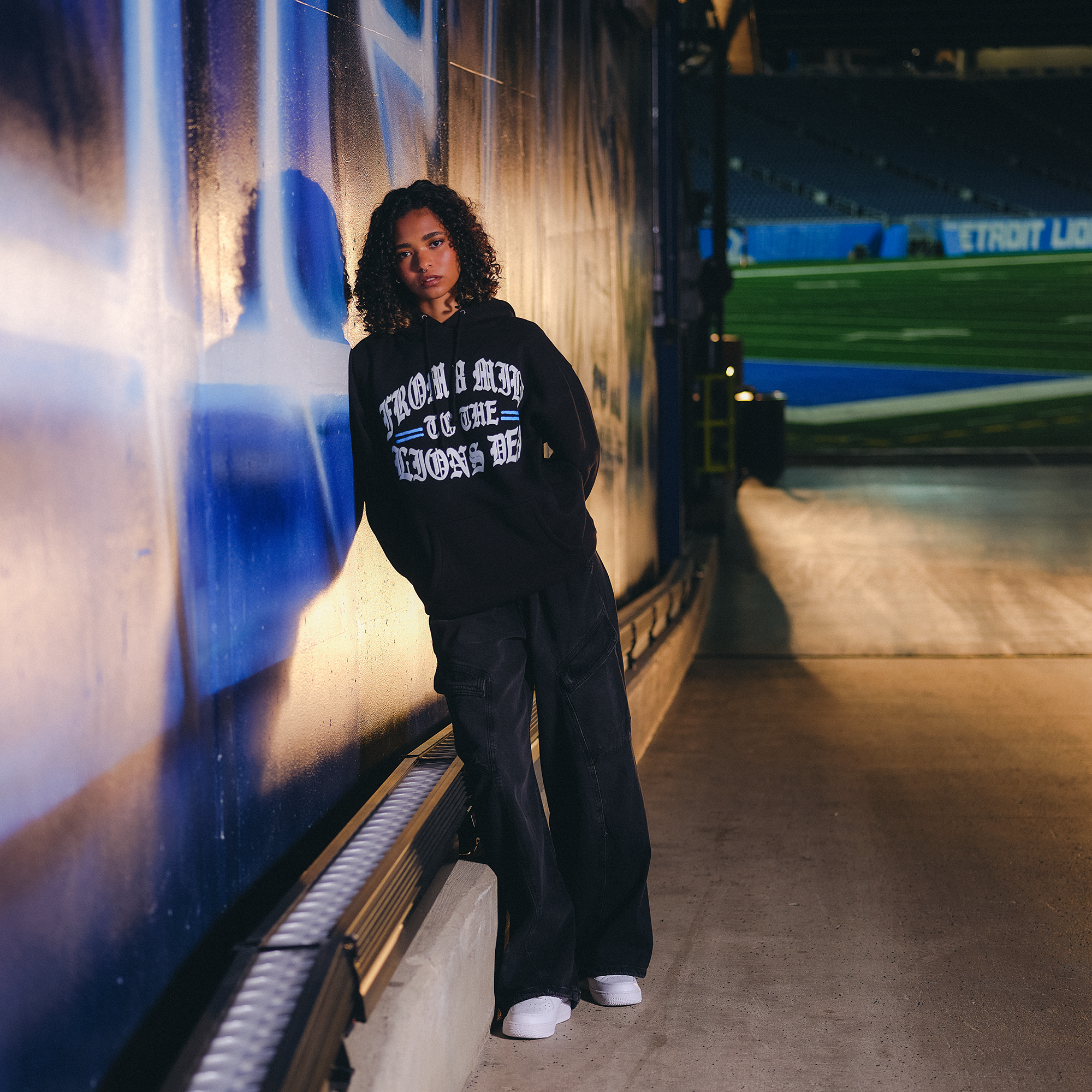 Eminem x Detroit Lions Helmet Hoodie 8