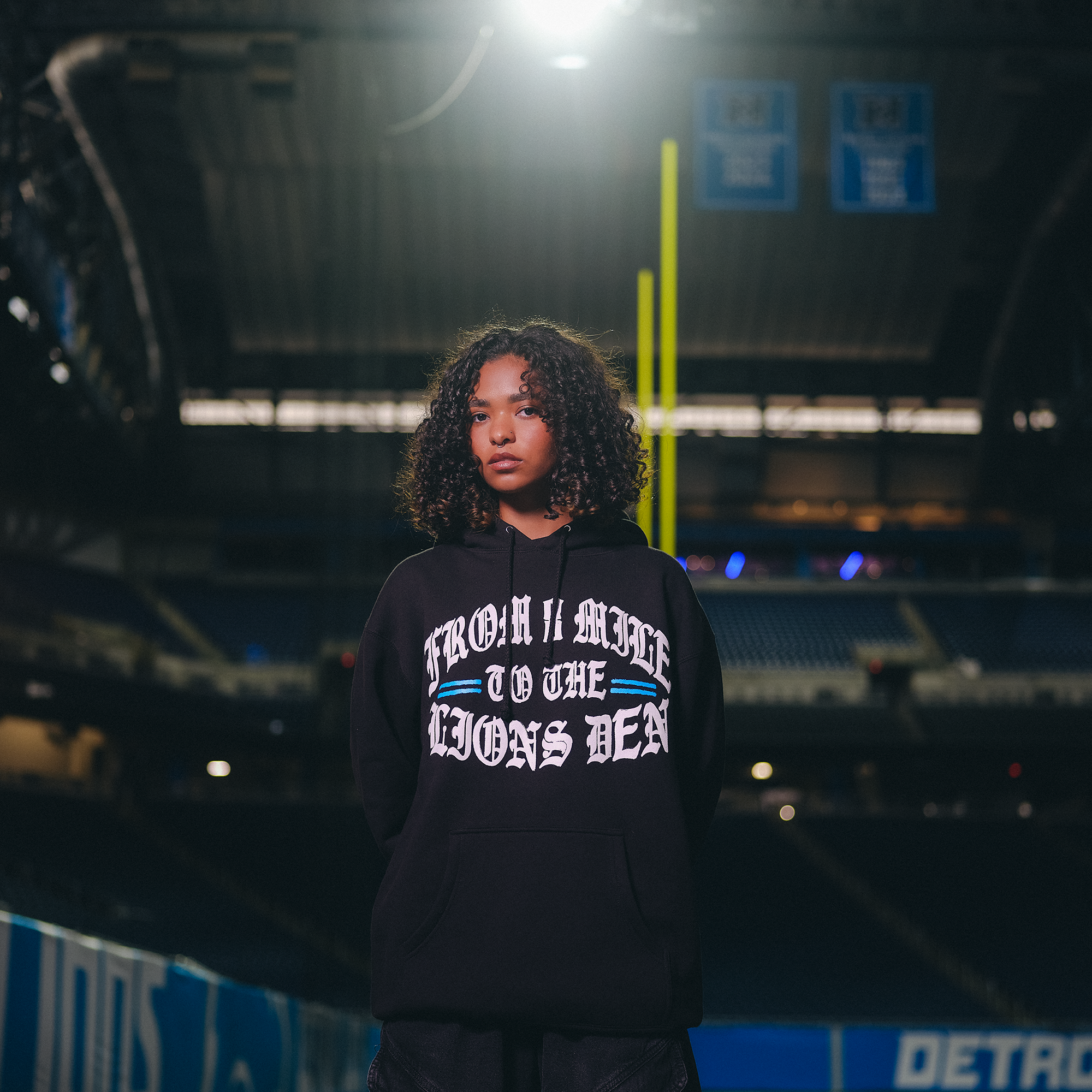 Eminem x Detroit Lions Helmet Hoodie 5