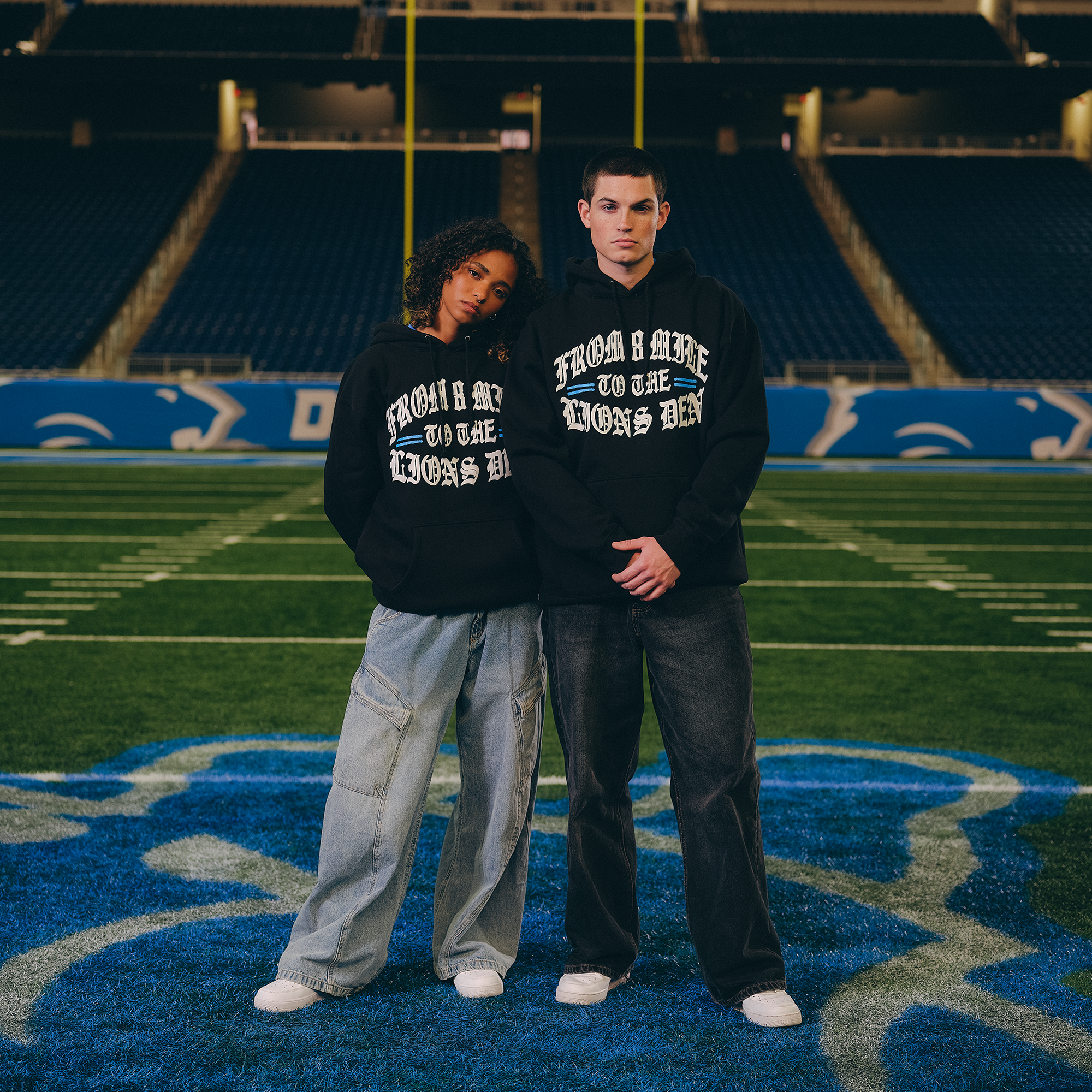 Eminem x Detroit Lions Helmet Hoodie 6