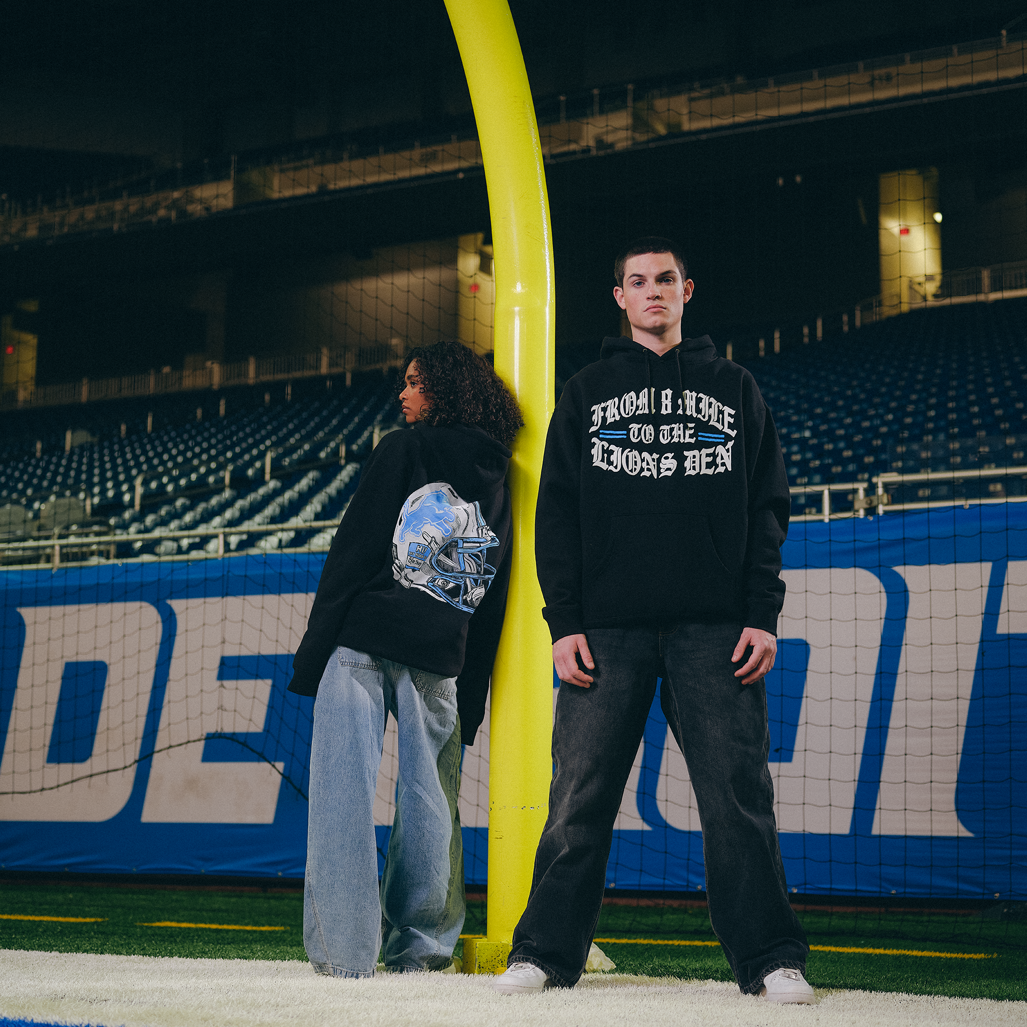 Eminem x Detroit Lions Helmet Hoodie 2