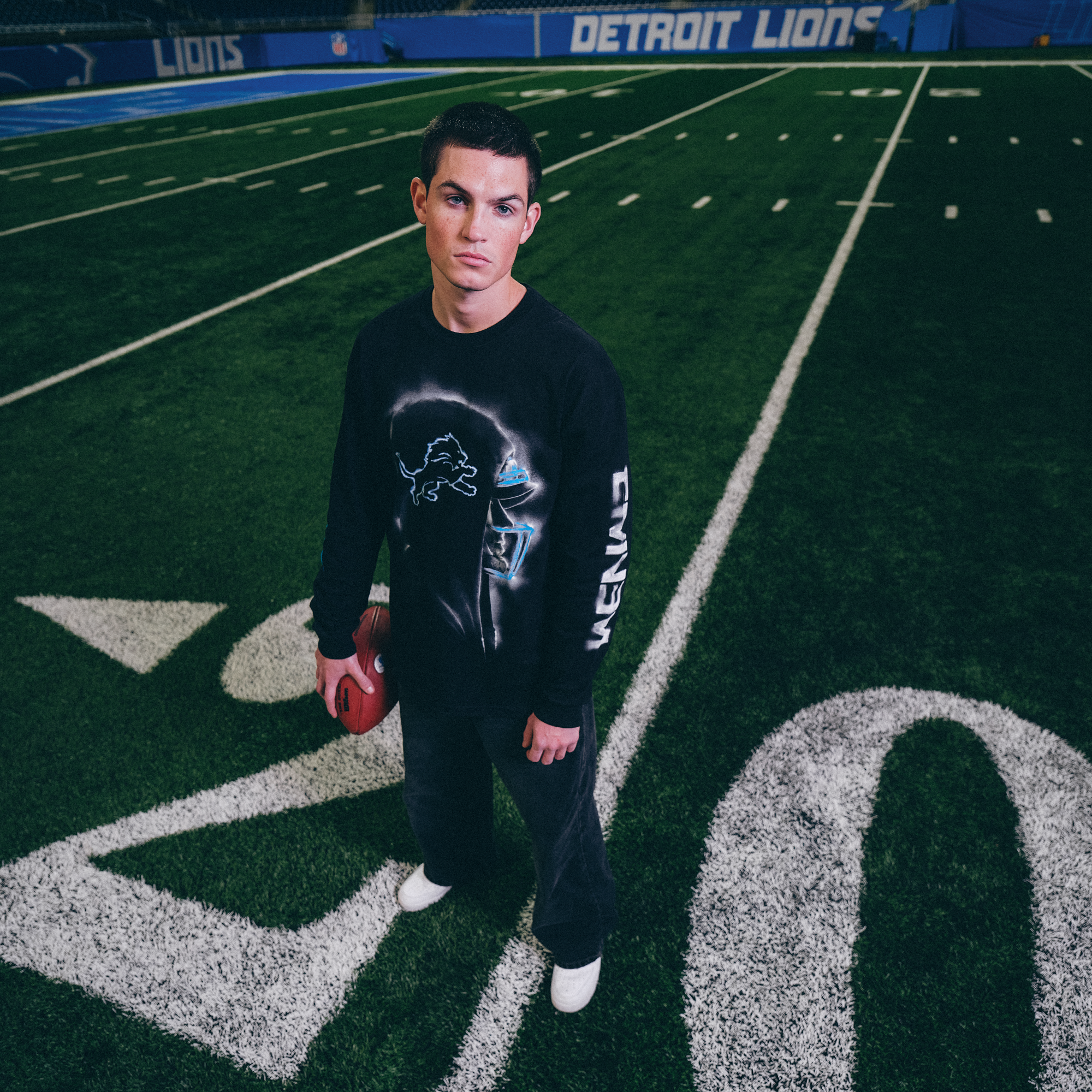 Eminem x Detroit Lions Silhouette Longsleeve 2