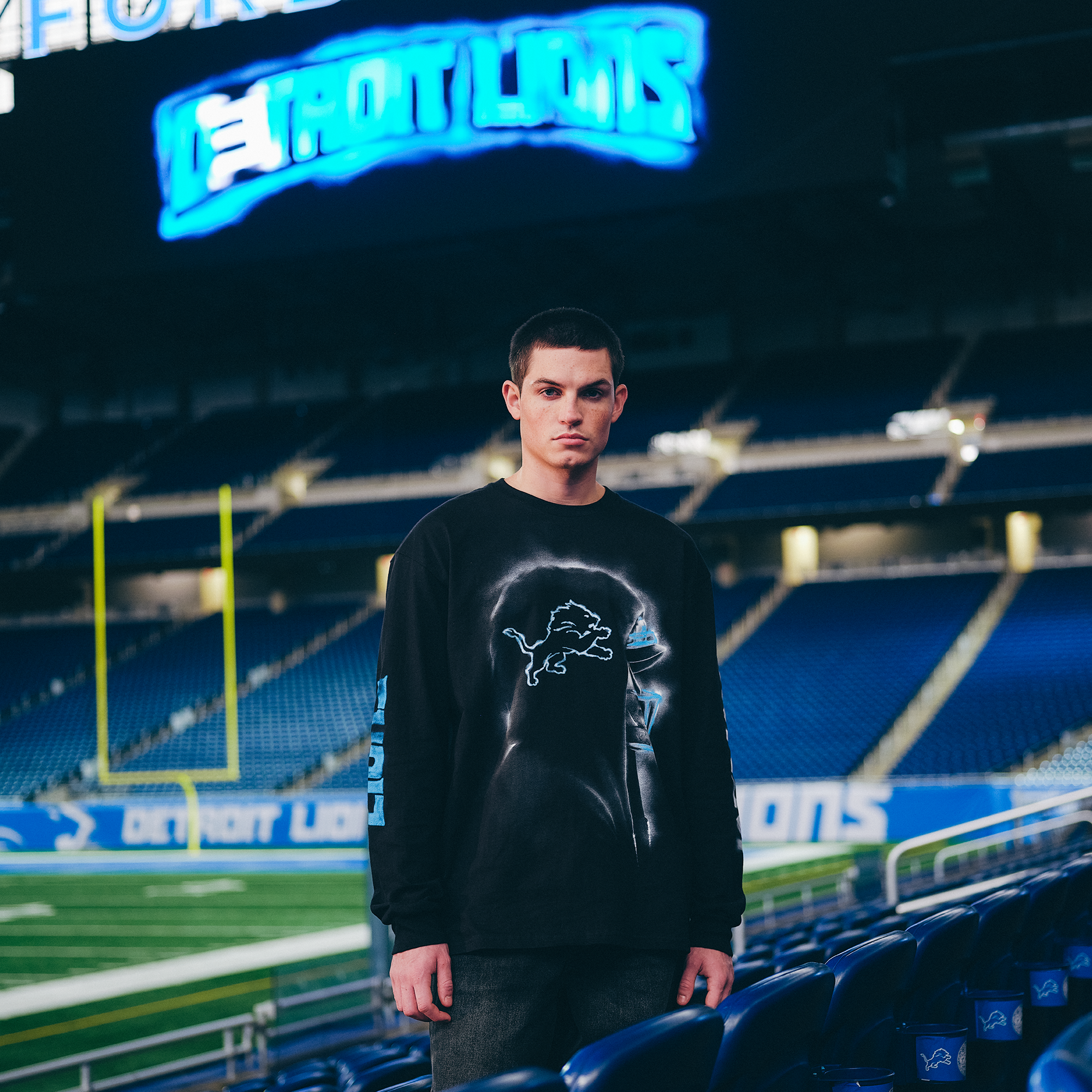 Eminem x Detroit Lions Silhouette Longsleeve