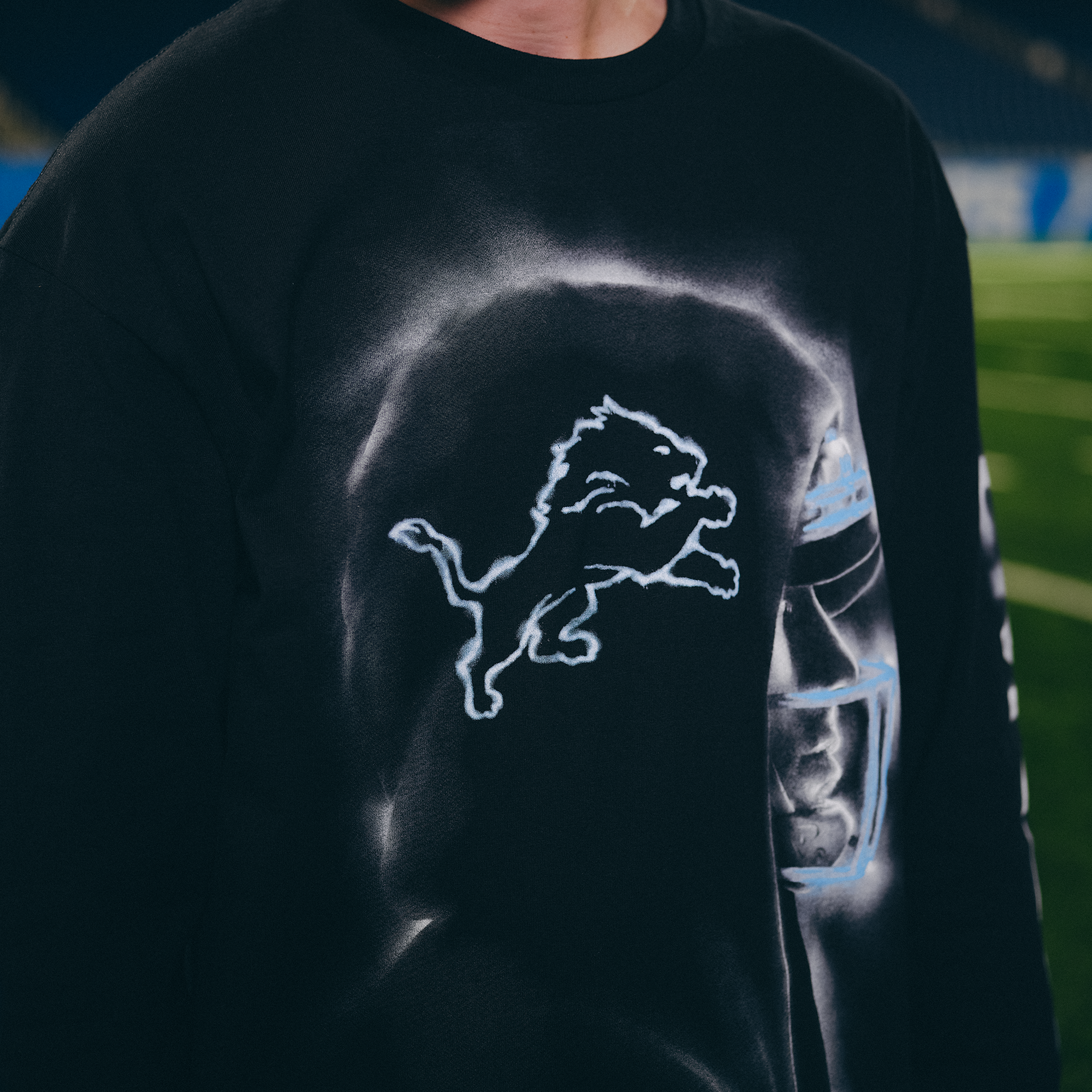 Eminem x Detroit Lions Silhouette Longsleeve 3