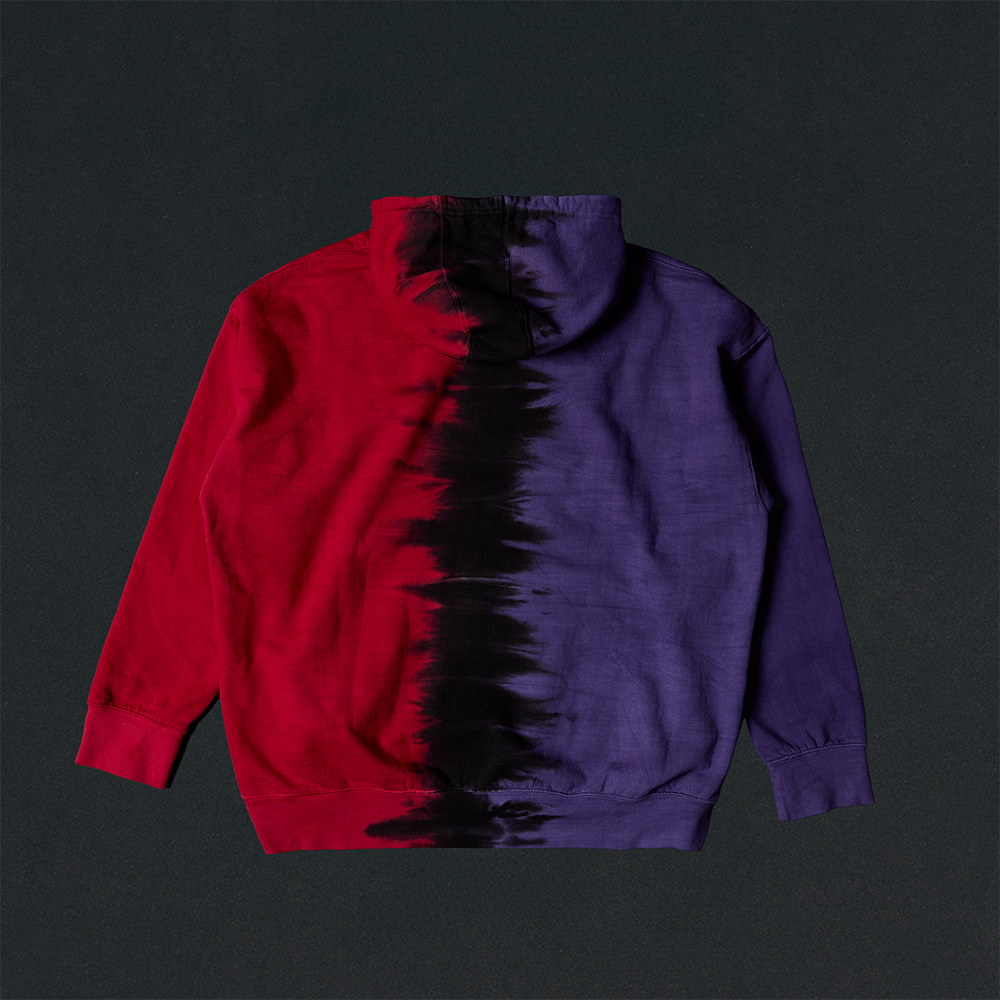 The Shady LPs Split Dye Hoodie Back