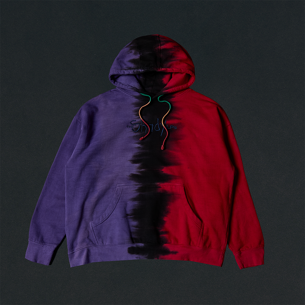 The Shady LPs Split Dye Hoodie Front