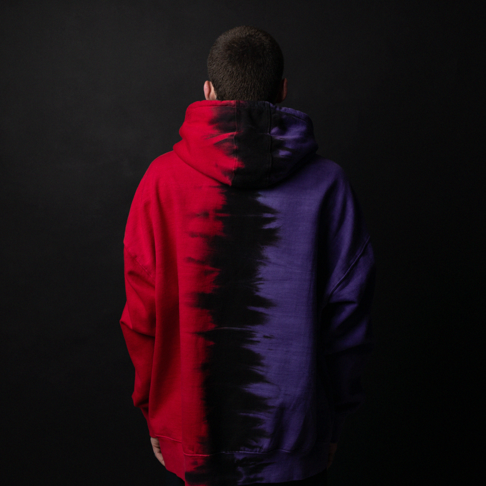 The Shady LPs Split Dye Hoodie Back