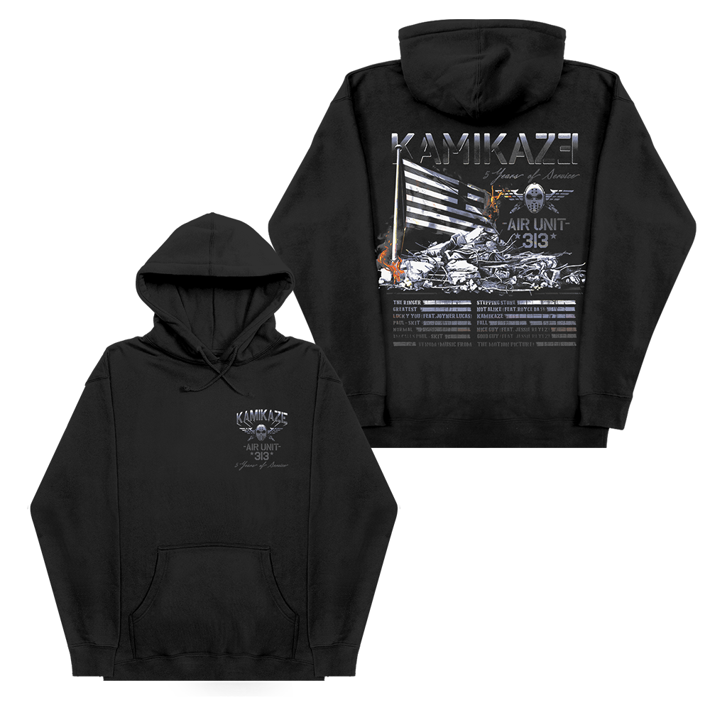 Kamikaze Flag Hoodie Black Official Eminem Online Store