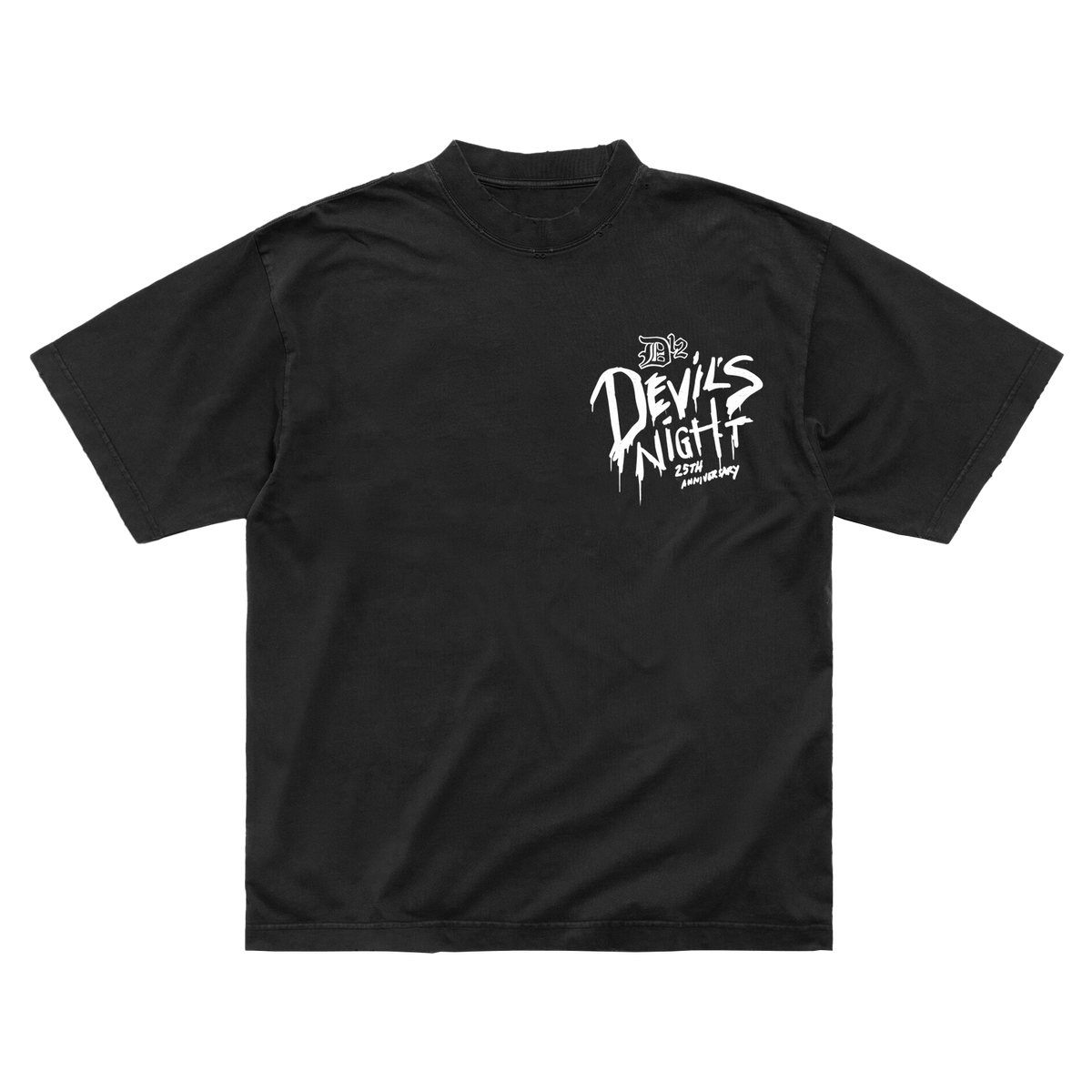Devil's Night 25th Anniversary Mask T-Shirt Front
