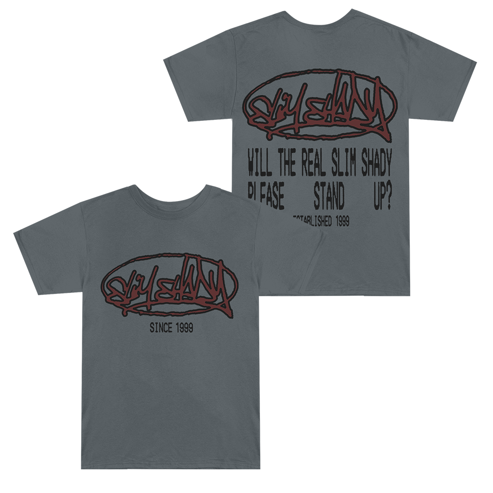 Plz Stand T-Shirt (Grey) Side by Side