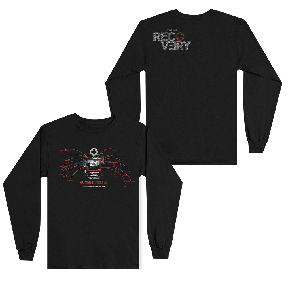 Recovery 15th Anniversary Tracklist Longsleeve