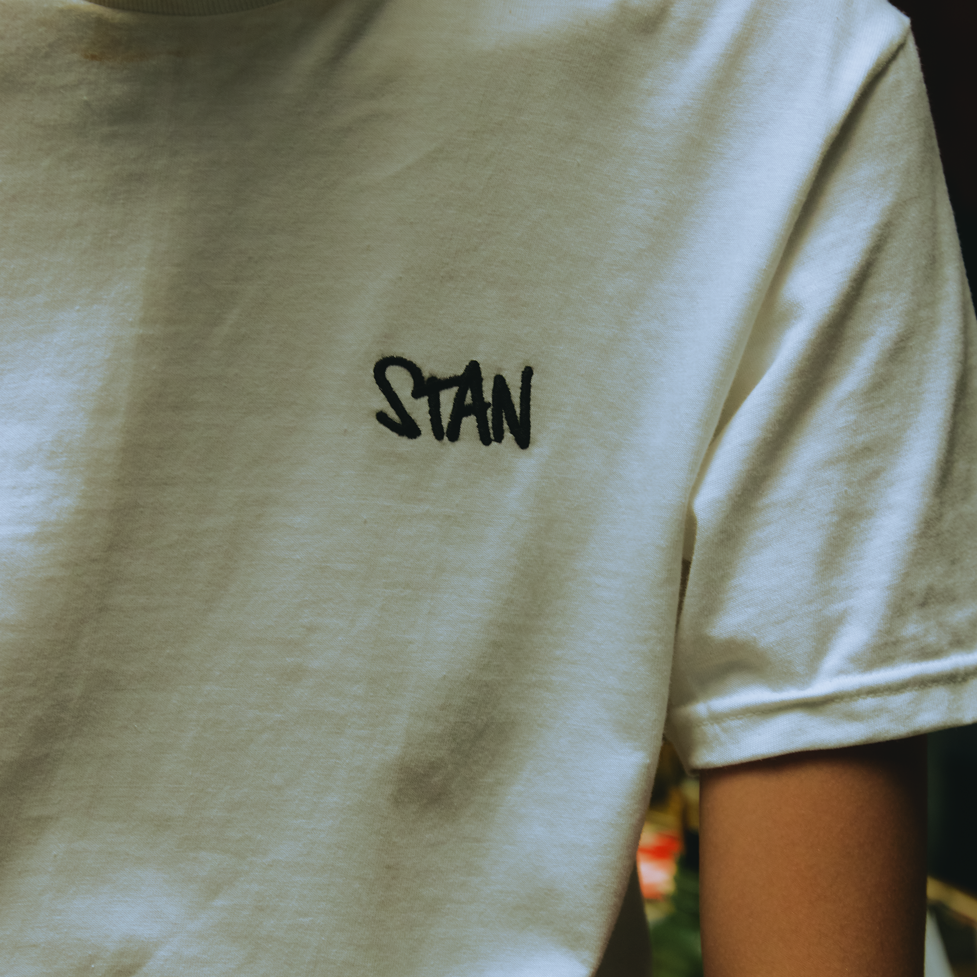 Stan Embroidered White T-Shirt (Reissue)
