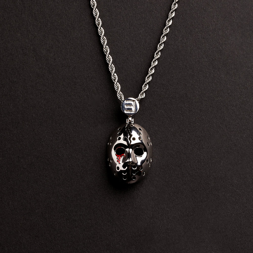 Hockey Mask Pendant & Chain