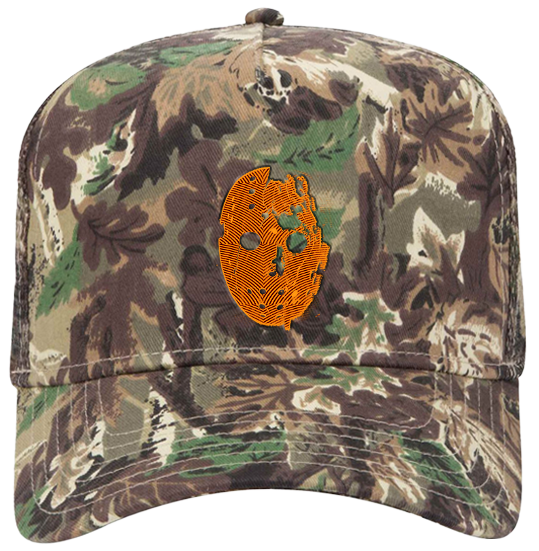 TDOSS Mask Camo Trucker Hat Front