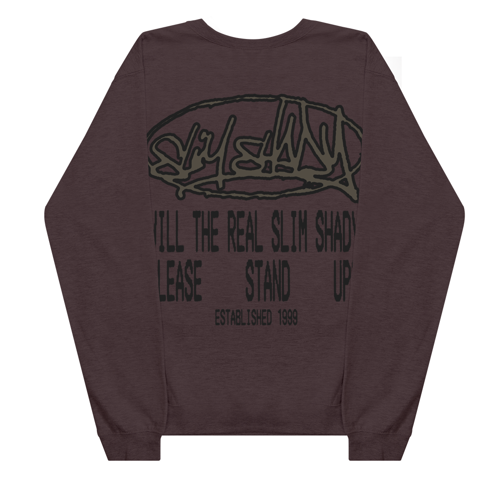 Plz Stand Crewneck (Brown) Back