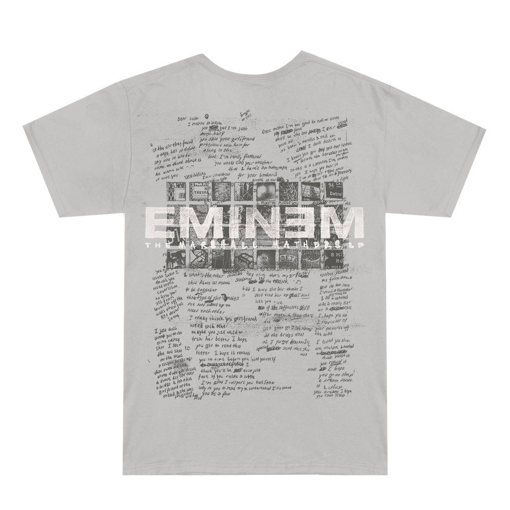 MMLP25 Scribble T-Shirt (Grey) - Official Eminem Online Store MMLP25 Scribble T-Shirt (Grey) - Official Eminem Online Store