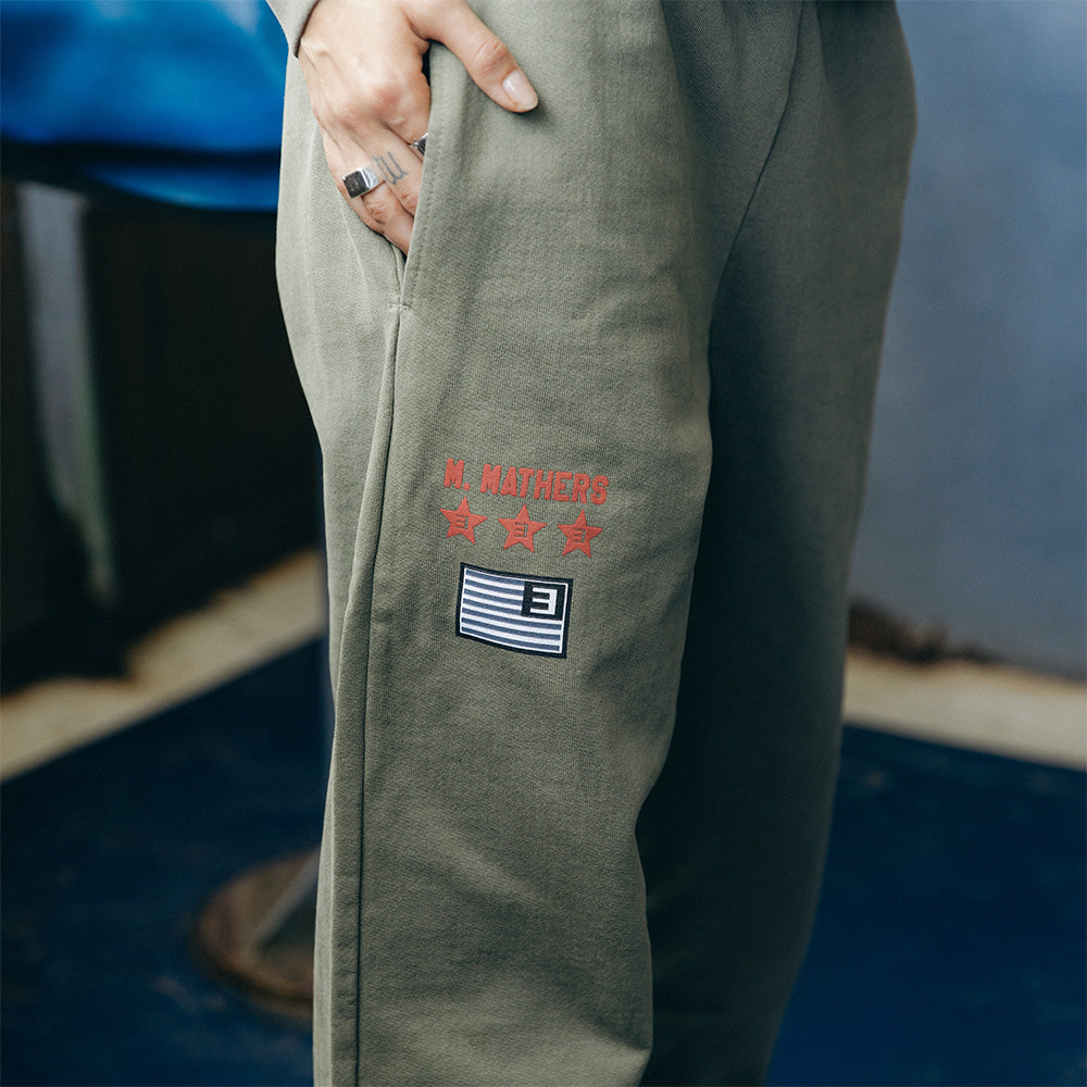 Kamikaze Standard Issue Sweatpants (Burnt Olive) pant detail