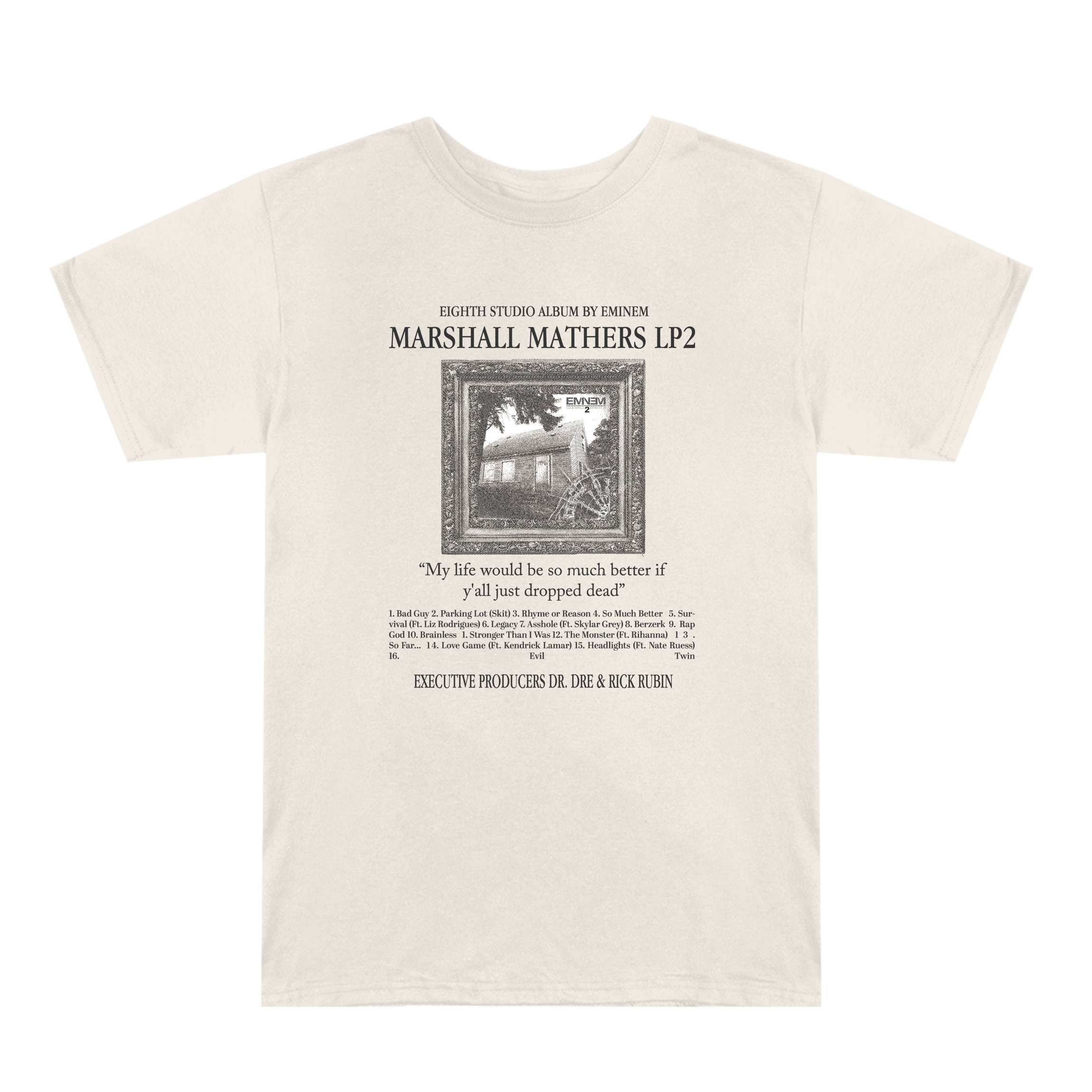 MMLP2 Album T-Shirt (Cream) Front