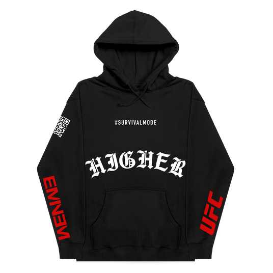 Limited edition kamikaze black clearance on black embroidered hoodie
