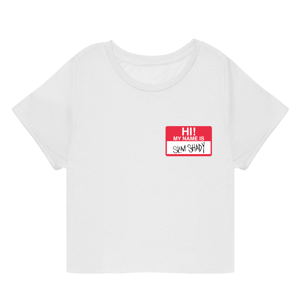 HI! MY NAME IS CROPPED T-SHIRT