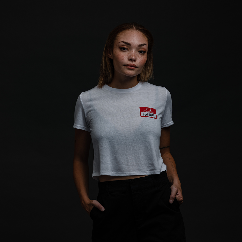 HI MY NAME IS CROPPED T SHIRT Official Eminem Online Store