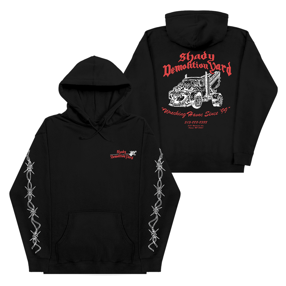 Shady Demolition Barbed Wire Hoodie (Black) 2