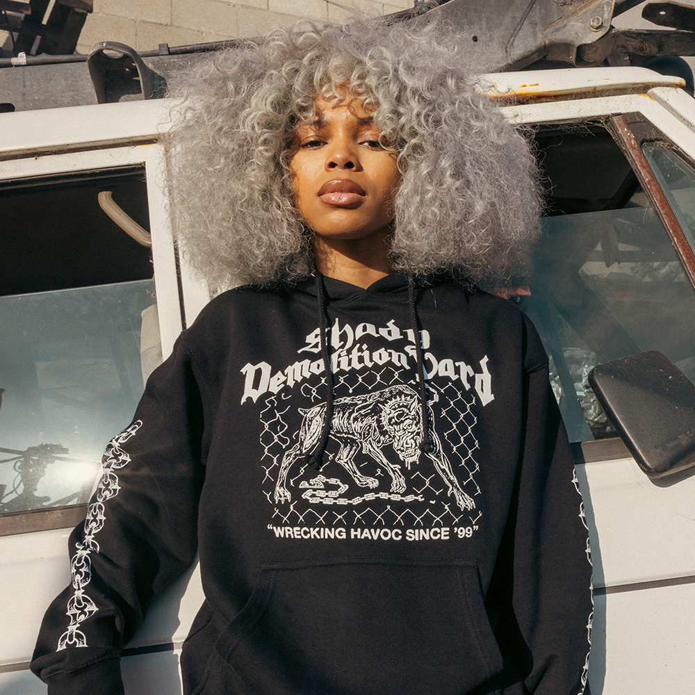 Shady Demolition Junkyard Dog Hoodie Black Official Eminem