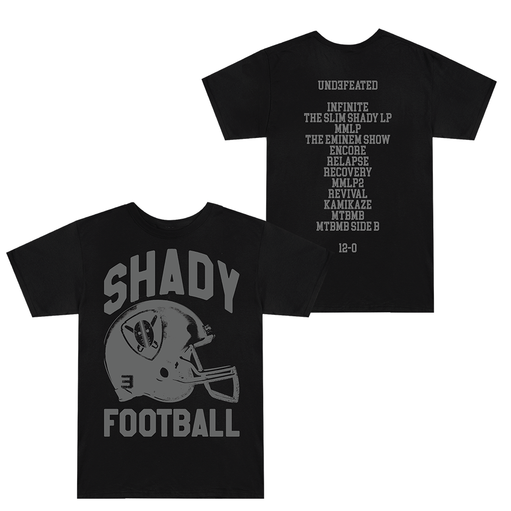 Shady Football T-Shirt (Black)