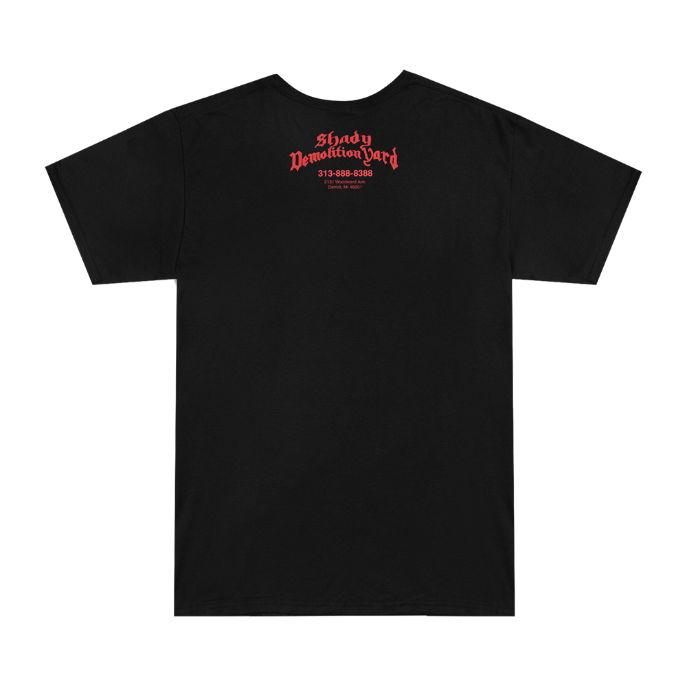 Shady Demolition Logo T-Shirt (Black) Back