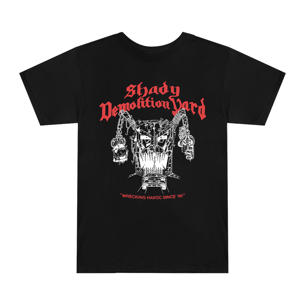 Shady Demolition Logo T-Shirt (Black) Front