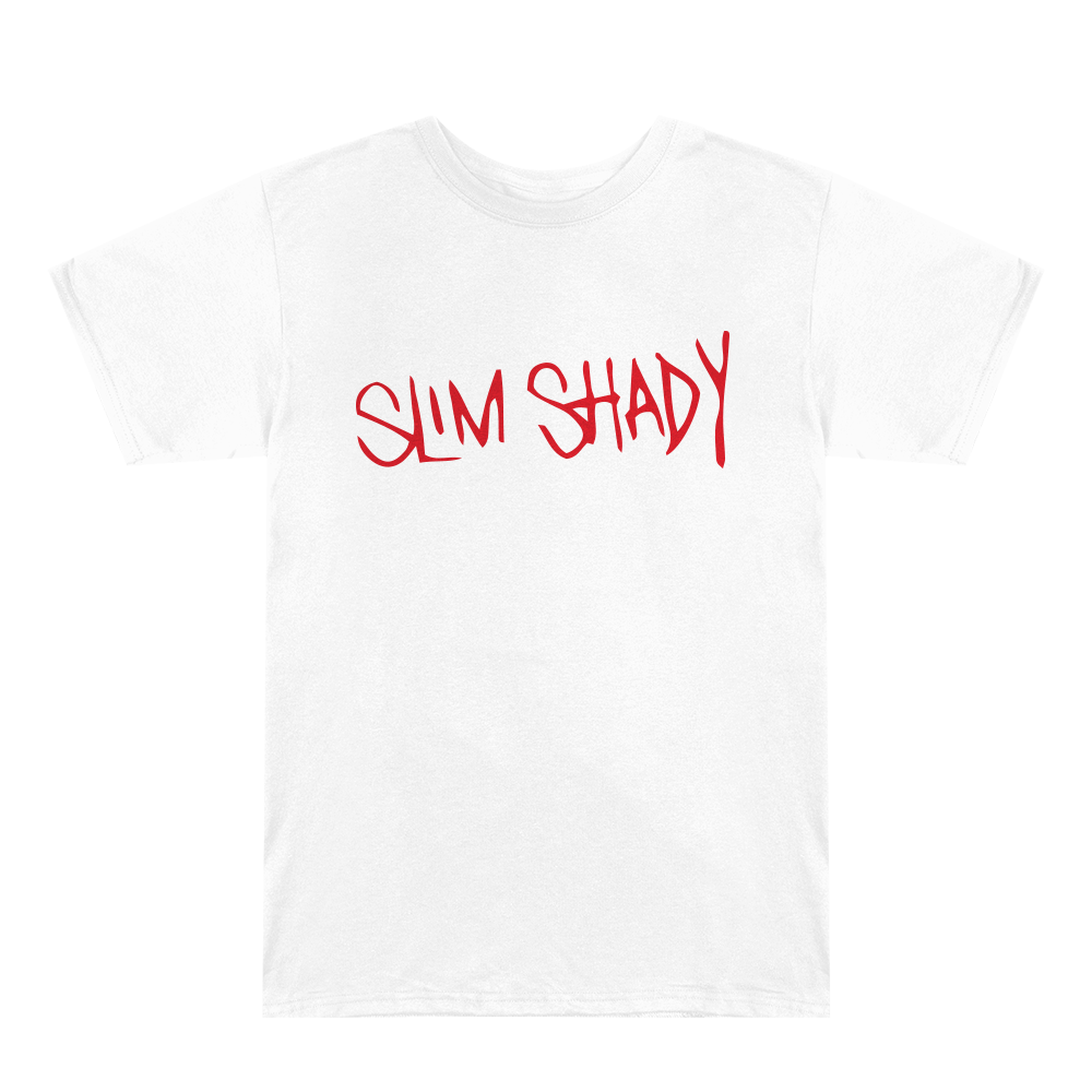 SLIM SHADY T-SHIRT (WHITE) - Official Eminem Online Store SLIM SHADY T-SHIRT (WHITE) - Official Eminem Online Store