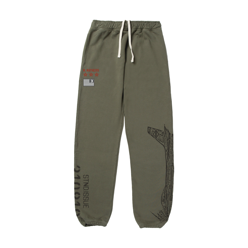 Kamikaze Standard Issue Sweatpants (Burnt Olive) Front