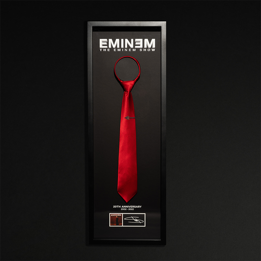 The Eminem Show Framed Shady Red Tie (Signed)