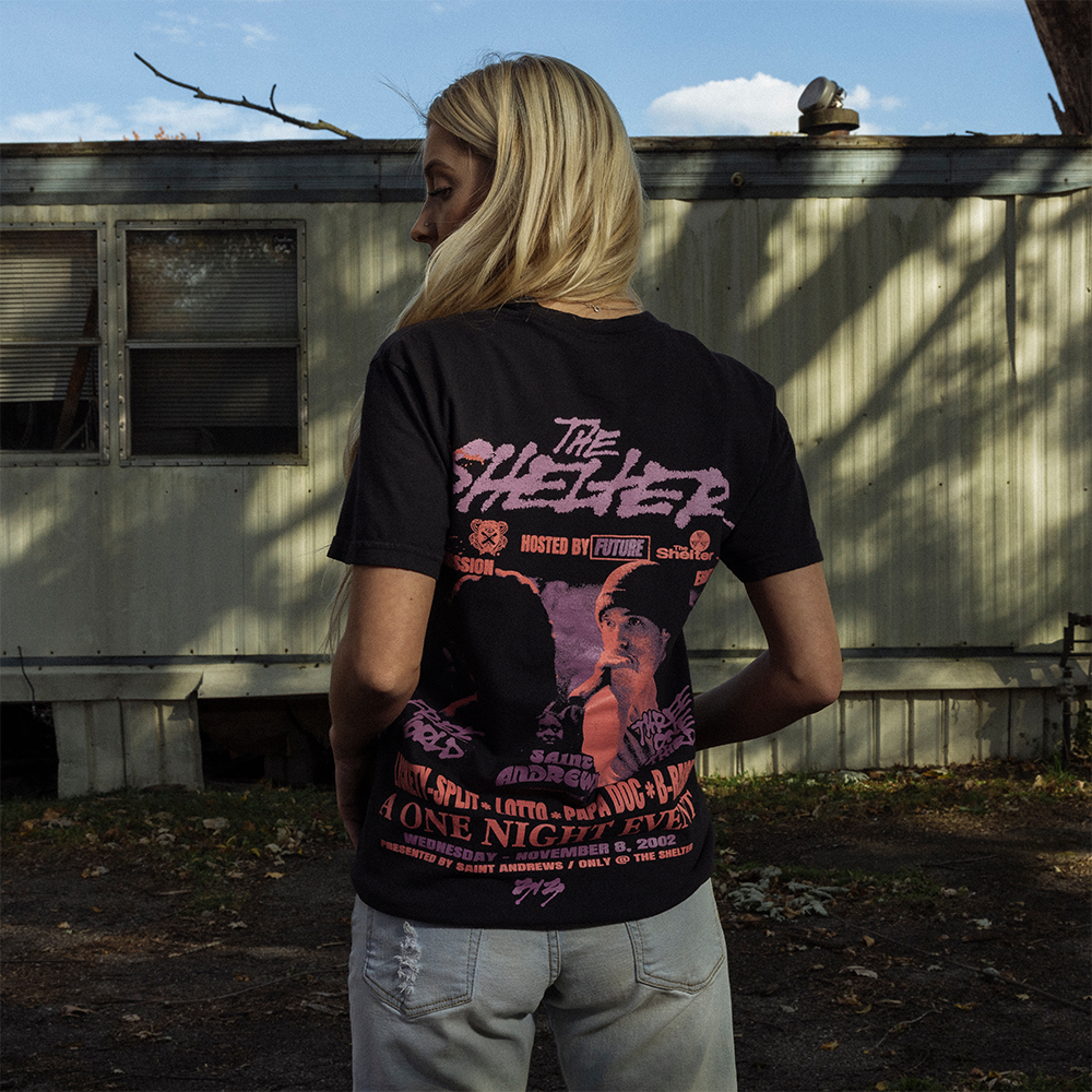 THE SHELTER EVENT T-SHIRT MODEL 2