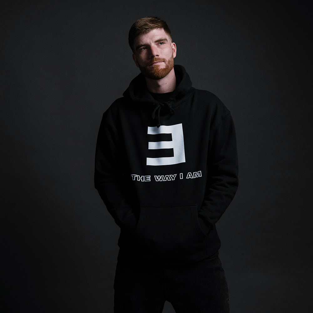 Black eminem hoodie sale
