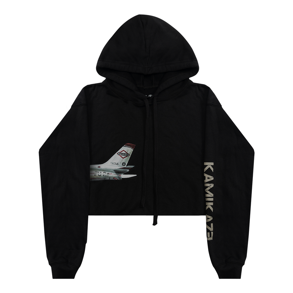 Women s Plane Cropped Hoodie Official Eminem Online Store