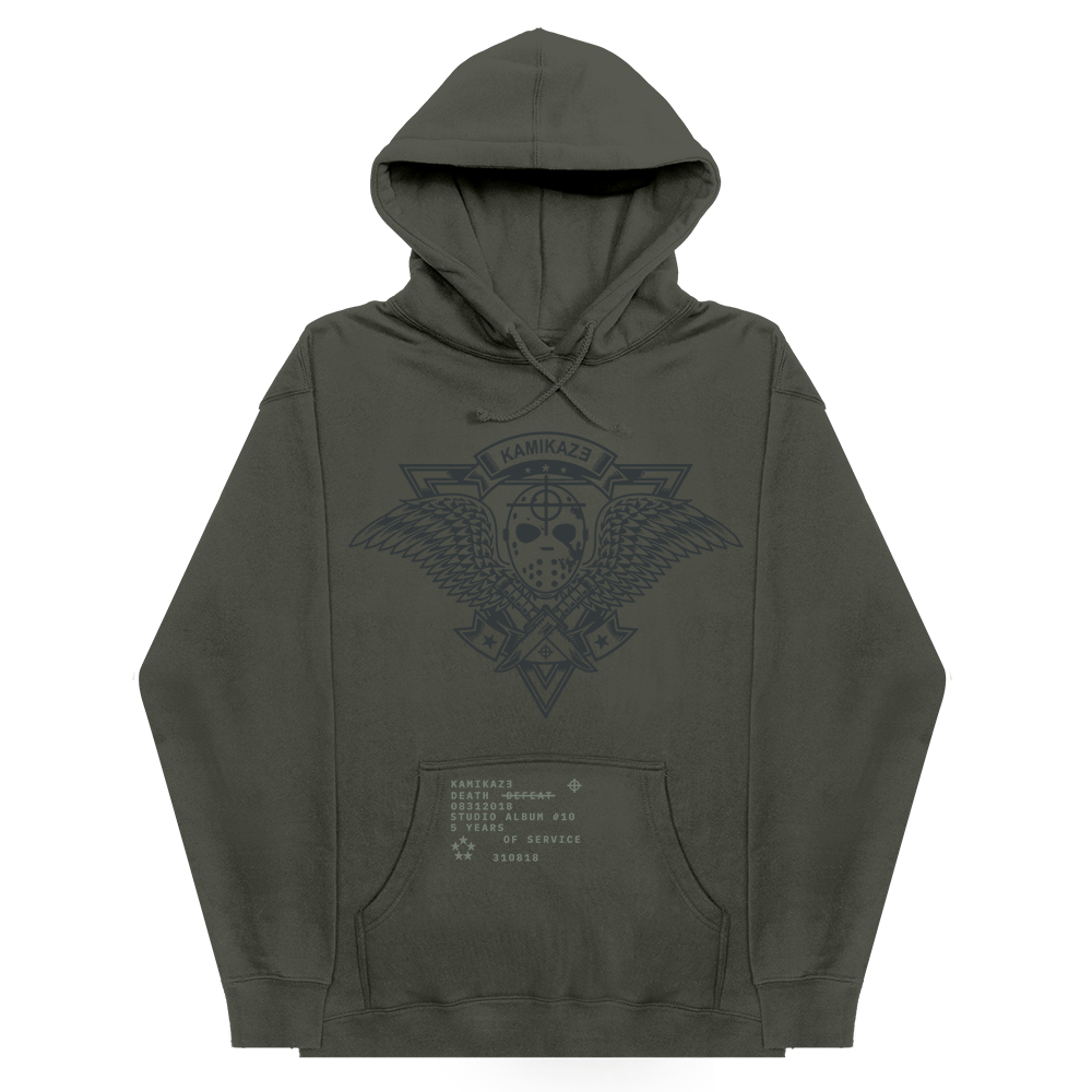 Kamikaze Crest Hoodie Green Official Eminem Online Store