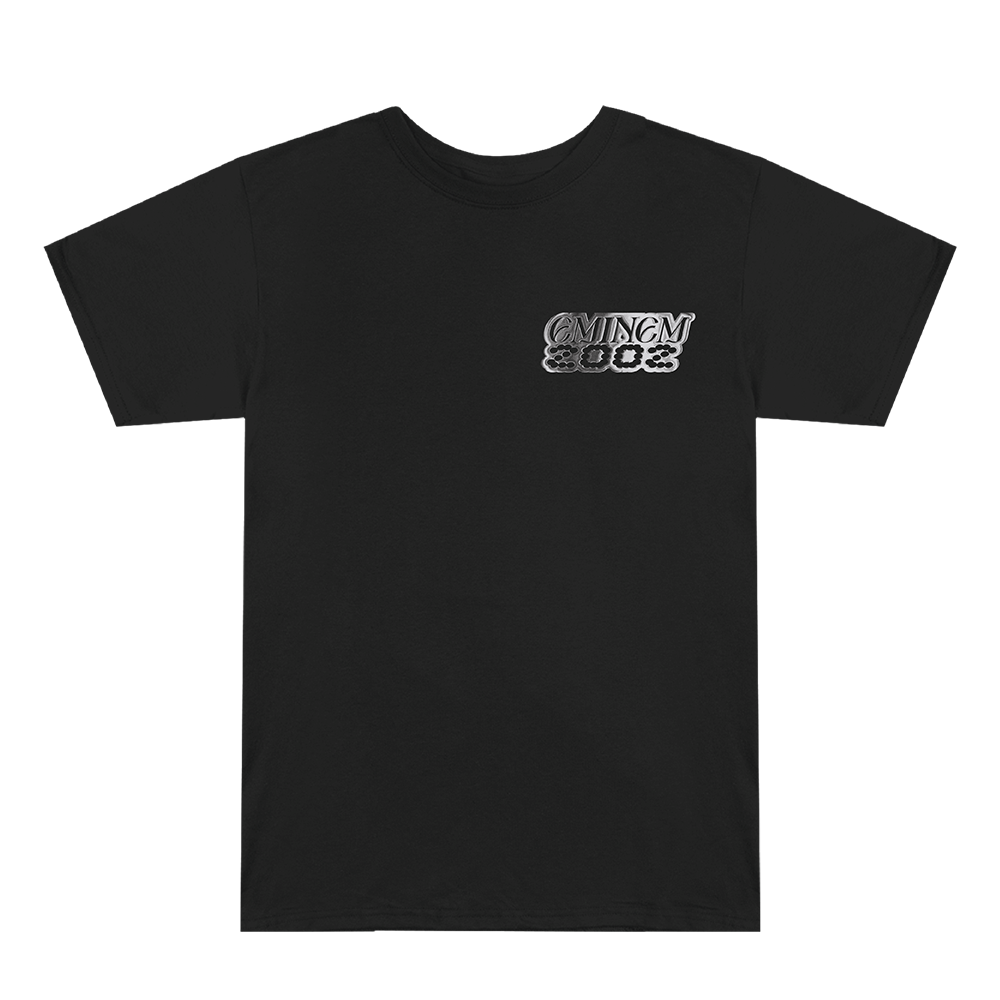 THE EMINEM SHOW CHROME LOGO T-SHIRT (BLACK) - Official THE EMINEM SHOW CHROME LOGO T-SHIRT (BLACK) - Official