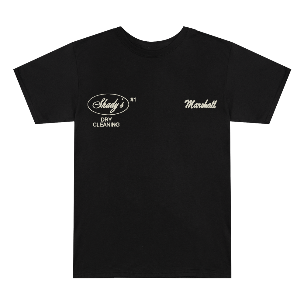 SHADY CLEANERS T-SHIRT (BLACK) Front