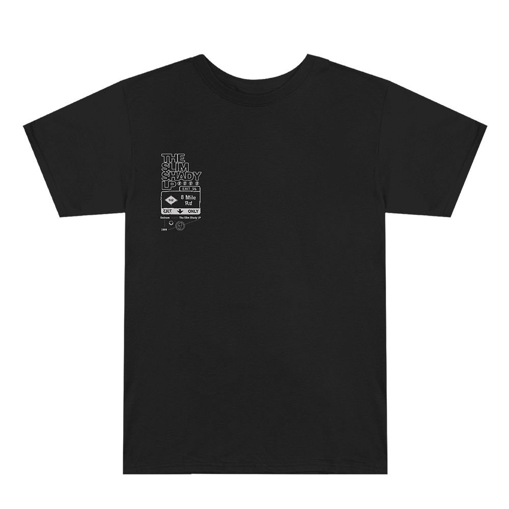 8 MILE RD T-SHIRT (BLACK) Front